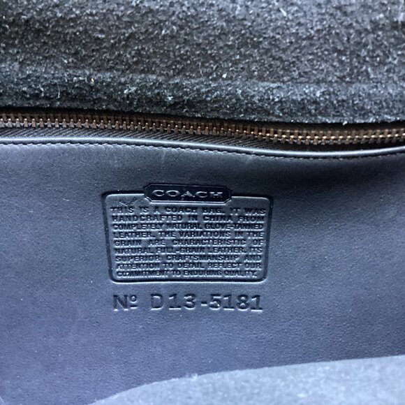 EUC Vintage Coach 5181 Colebrooke Case bag Black D13-5181 - Picture 4 of 8
